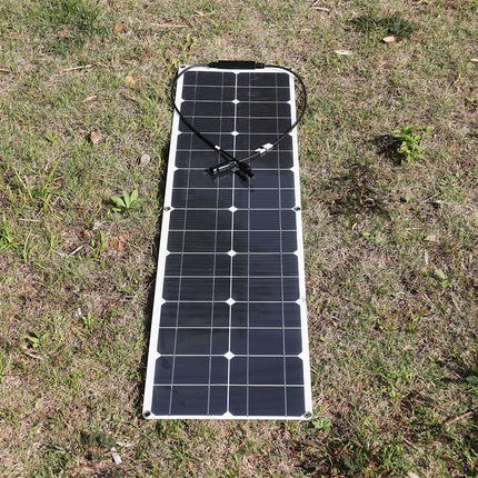 50W 100W Monocrystalline Flexible Solar Panel Kit 12V Battery Charger System For Home Camping Car RV Boat Off-grid Applications