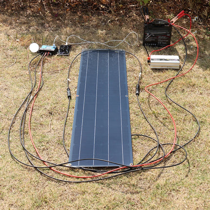 50W 100W Monocrystalline Flexible Solar Panel Kit 12V Battery Charger System For Home Camping Car RV Boat Off-grid Applications