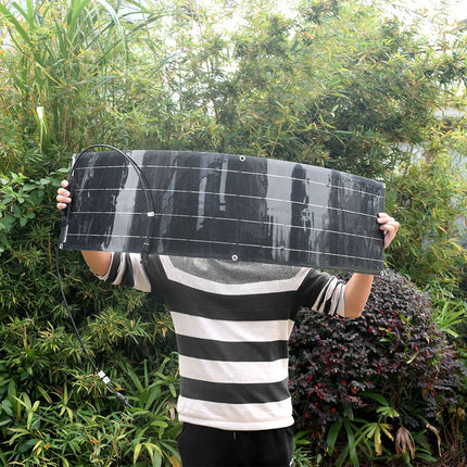 50W 100W Monocrystalline Flexible Solar Panel Kit 12V Battery Charger System For Home Camping Car RV Boat Off-grid Applications