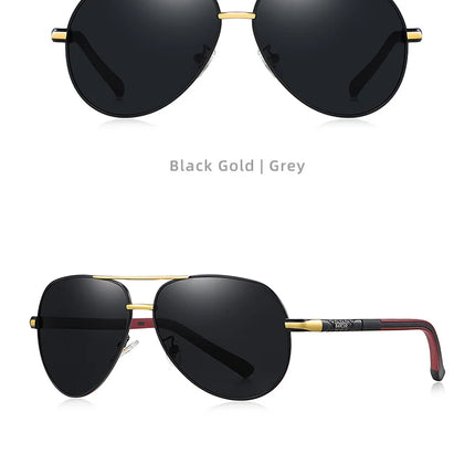 BARCUR Aluminum Vintage Men's Sunglasses Men Polarized Coating Classic Sun Glasses Women Shade Male Driving Accessories Eyewear
