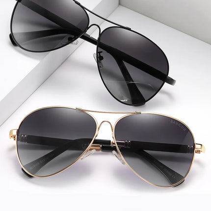 BARCUR Design Titanium Alloy Sunglasses Polarized Men's Sun Glasses Women Pilot Gradient Eyewear Mirror Shades Oculos De Sol