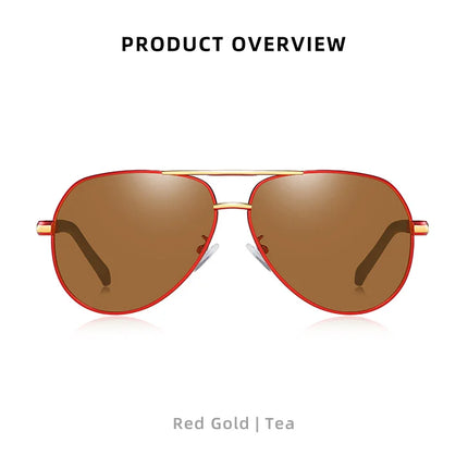 BARCUR Aluminum Vintage Men's Sunglasses Men Polarized Coating Classic Sun Glasses Women Shade Male Driving Accessories Eyewear