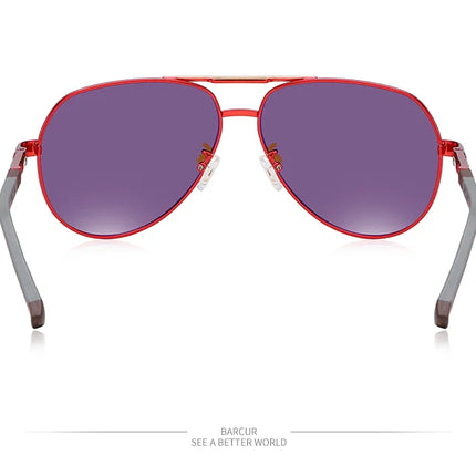 BARCUR Aluminum Vintage Men's Sunglasses Men Polarized Coating Classic Sun Glasses Women Shade Male Driving Accessories Eyewear