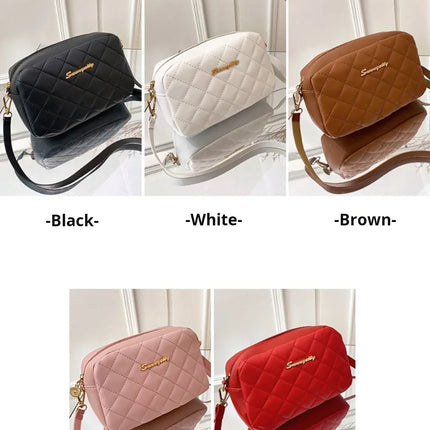 2026 tassel women's small crossbody bag trend diamond grid embroidery camera women's shoulder bag fashion chain crossbody bag