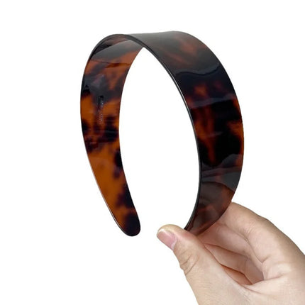 Fashion Acetate Headband  BLOND HAVANA Color Matching Hair Band Wide Headband Women Girls Hair Accessories