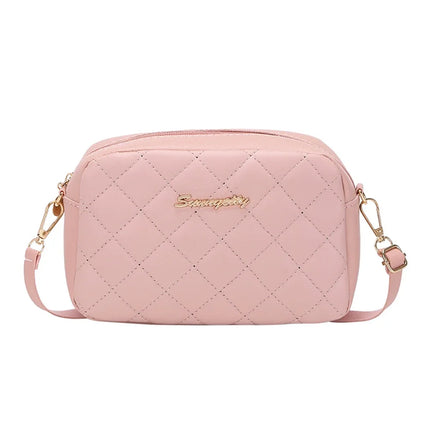 2026 tassel women's small crossbody bag trend diamond grid embroidery camera women's shoulder bag fashion chain crossbody bag
