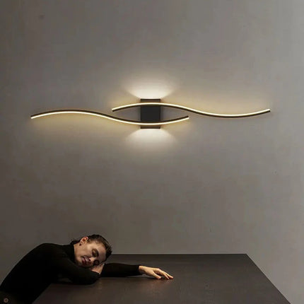 Modern LED Wall Lights Background Bedroom Bedside Aisle Wall Sconce Light Indoor Decoration LED Wall Lamps AC85-265V