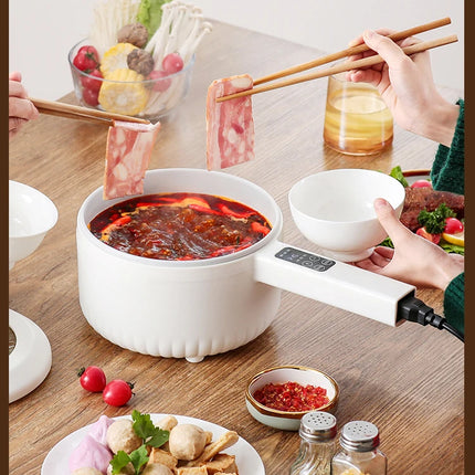600W Electric Cooking Pot Rice Cooker Hotpot  Multicooker Pancake Smart Electric Skillet Fried Pan 1.6L Food Steamer 220V