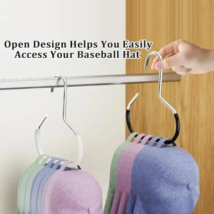 Tie Hanger Multifunction Hooks Circle Ring Hat Hanger Non-marking Non-slip Hat Storage Hook Scarf Towel Tie Hanging Rack