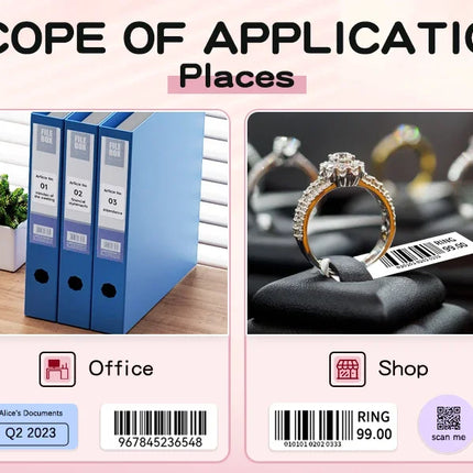 Niimbot D110 Portable Mini Printer Thermal Adhesive Sticker Label Printer Inkless Pocket Label Maker UV Printer For Mobile Label