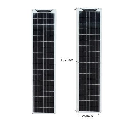 50W 100W Monocrystalline Flexible Solar Panel Kit 12V Battery Charger System For Home Camping Car RV Boat Off-grid Applications