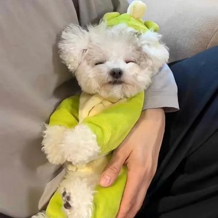 New Small Dinosaur Transforming Dog Clothes Autumn Winter Flannel Warm Teddy Cat Pet Clothes Dog Jumpsuits Rompers