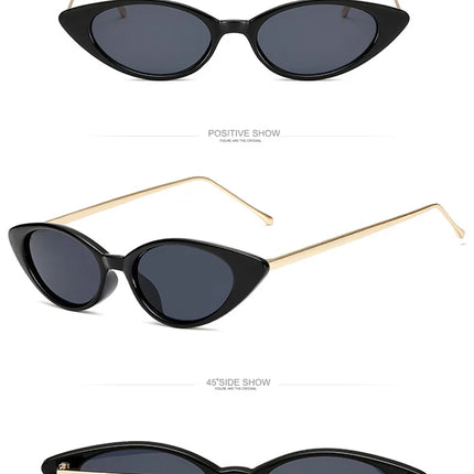 Ladies Cat Eye Sunglasses Women Brand Designer Fashion Small Frame Sun Glasses for Female Trend Glasees UV400 O5