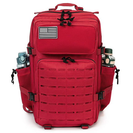 25L/45L Tactical Backpack Outdoor for Women/men Laser Cut Molle Hiking 3Day pack School Bag Gym Rucksack with Dual Cup Holder
