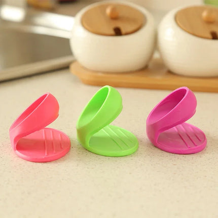 10/2PCS Silicone Insulated Finger Covers Oven Microwave Insulated Gloves High Temperature Resistant Thickened Insulated Mat Gift