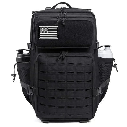 25L/45L Tactical Backpack Outdoor for Women/men Laser Cut Molle Hiking 3Day pack School Bag Gym Rucksack with Dual Cup Holder