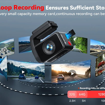 REDTIGER A4 Dash Camera Front and Rear 4k Dash Cam Drive Recorder for WiFi GPS Car Dvr for 24H Parking Mode Black Box for Car