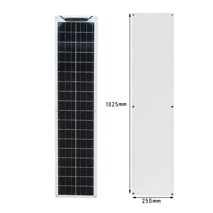 50W 100W Monocrystalline Flexible Solar Panel Kit 12V Battery Charger System For Home Camping Car RV Boat Off-grid Applications