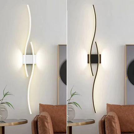 Modern LED Wall Lights Background Bedroom Bedside Aisle Wall Sconce Light Indoor Decoration LED Wall Lamps AC85-265V