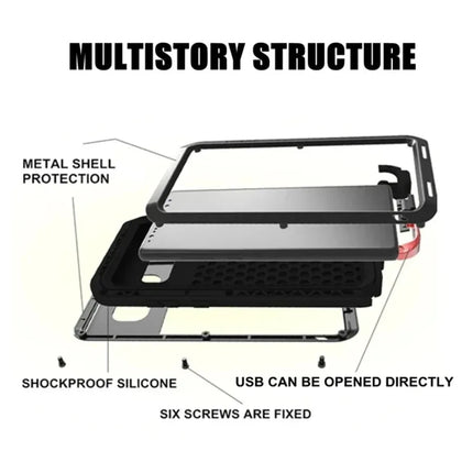 For Samsung Galaxy S24 S23 S22 S21 Ultra S10 S20 Plus Note 20 10 Luxury Armor Metal Heavy Duty Protection Case Shockproof Cover