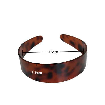 Fashion Acetate Headband  BLOND HAVANA Color Matching Hair Band Wide Headband Women Girls Hair Accessories
