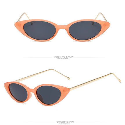 Ladies Cat Eye Sunglasses Women Brand Designer Fashion Small Frame Sun Glasses for Female Trend Glasees UV400 O5