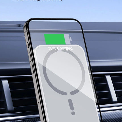 Magnetic Wireless Car Charger Air Outlet Phone Holder for iPhone 17 16 15 14 13 12 Pro Max Fast Wireless Car Charging Station