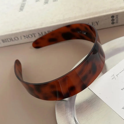 Fashion Acetate Headband  BLOND HAVANA Color Matching Hair Band Wide Headband Women Girls Hair Accessories