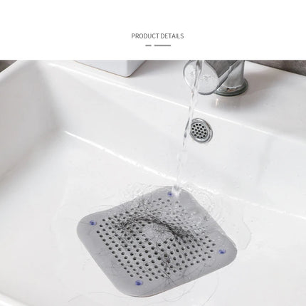 Silicone Sink Strainer, Shower Drain Plug Hair Catcher, Bathtub Kitchen Sink Filter Screen Bathroom Accessories