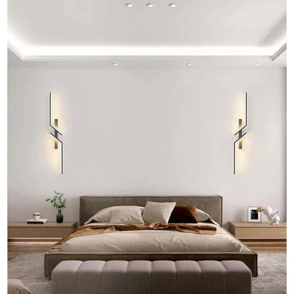 Modern LED Wall Lamp Minimalist Led 13W-18W Light Bedroom Bedside Long Strip Wall Sconces Living Room Home Indoor Lighting
