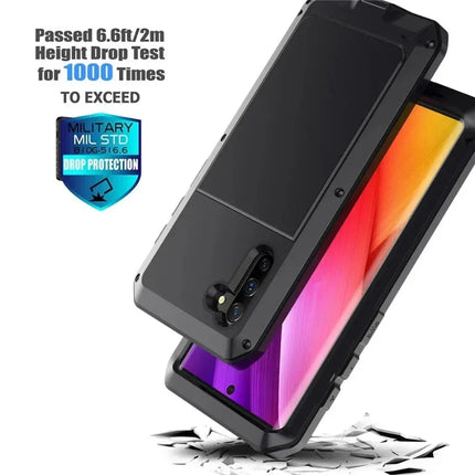 For Samsung Galaxy S24 S23 S22 S21 Ultra S10 S20 Plus Note 20 10 Luxury Armor Metal Heavy Duty Protection Case Shockproof Cover