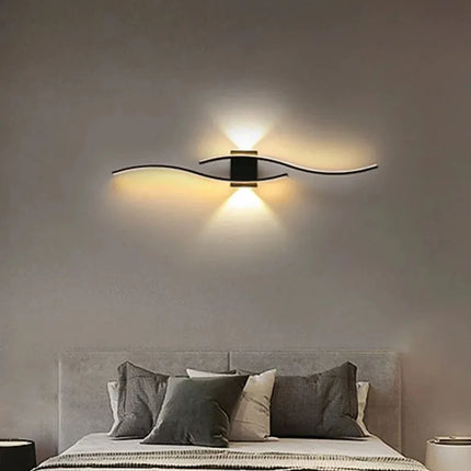 Modern LED Wall Lights Background Bedroom Bedside Aisle Wall Sconce Light Indoor Decoration LED Wall Lamps AC85-265V