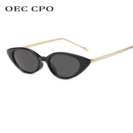 Ladies Cat Eye Sunglasses Women Brand Designer Fashion Small Frame Sun Glasses for Female Trend Glasees UV400 O5