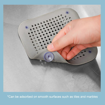 Silicone Sink Strainer, Shower Drain Plug Hair Catcher, Bathtub Kitchen Sink Filter Screen Bathroom Accessories