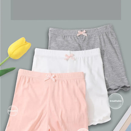 Girls Summer Fashionable and Cute Solid Modal Safety Pants Girls Soft Breathable Safe Leggings Girls Dance Training Safety Pants