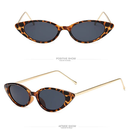 Ladies Cat Eye Sunglasses Women Brand Designer Fashion Small Frame Sun Glasses for Female Trend Glasees UV400 O5