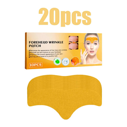 Forehead Wrinkle Patches 10Pcs Facial Smoothing Strip for Frown Lines and Lines Anti Wrinkle Face Tape with Jojoba Oil Skin Lift