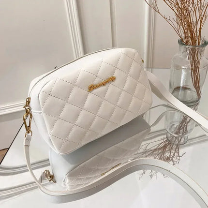 2026 tassel women's small crossbody bag trend diamond grid embroidery camera women's shoulder bag fashion chain crossbody bag