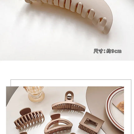 Kiss Jewelry Milk Coffee Butterfly Flower Geometric Hair Claws Headband Women Korean Fashion Makeup Hair Clips Crab Accessories