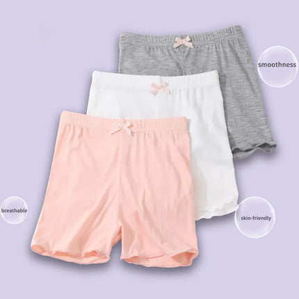 Girls Summer Fashionable and Cute Solid Modal Safety Pants Girls Soft Breathable Safe Leggings Girls Dance Training Safety Pants