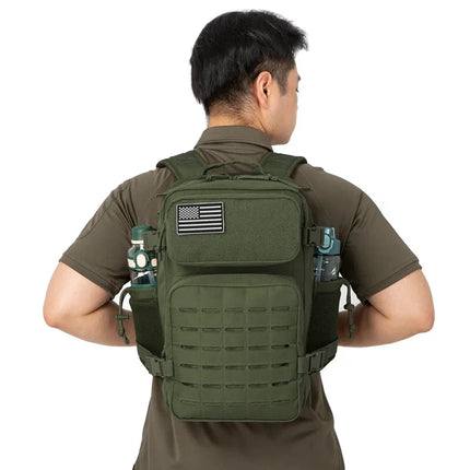 25L/45L Men's and Women's Tactical Backpacks , Outdoor Activities, Small School Backpacks with Water Bottle Holder