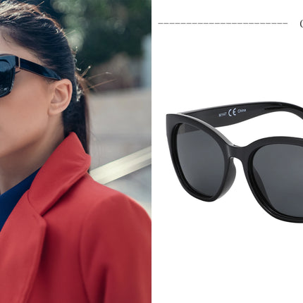 ZENOTTIC Fashion Cateye Polarized Sunglasses for Women - Oversized Sun Glasses UV400 Protection Retro Shades Designer Style