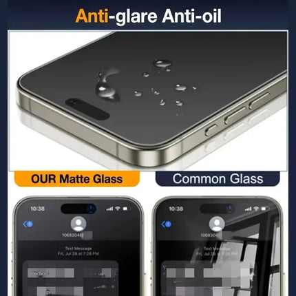 Matte Privacy Screen Protector For iPhone 17 Pro Max Air 14 15 13 11 12 16 Pro Max 16E XR Dust Free Installation Anti-Spy Glass