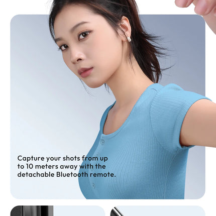 Ulanzi JJ03 Magnetic Phone Tripod Wireless Phone Grip Selfie Stick Desktop Tripod for iPhone 16 15 14 13 Pro Pro Max