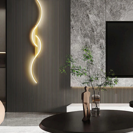 Modern LED Wall Lamp Minimalist Led Light Bedroom Bedside Long Strip Wall Sconces Living Room Home Indoor Lighting Fixture