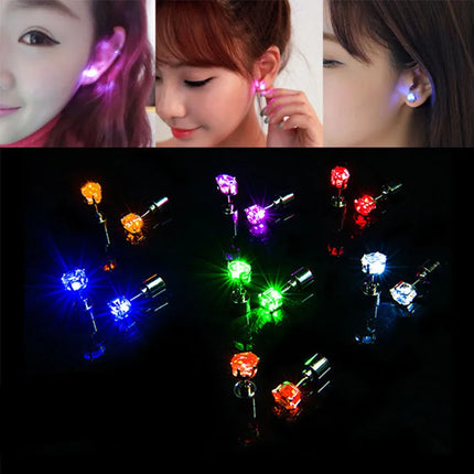 Fashion LED Luminous Hair Scrunchies Light Up Glowing Scrunchy Hair Band For Girls Flashing Hair Tie Hair Rope Hair Accessories