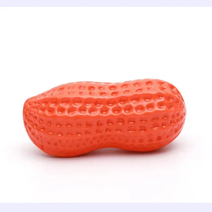 Dog Chewing Toy Simulation Peanut Squeaking Plaything Grinding Teeth Cleaning Anti Bite Rubber Cat Pet Toy Interactive Chew