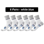 EU38-45 / 6Pairs white blue / United States