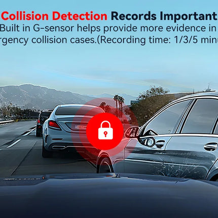 REDTIGER A4 Dash Camera Front and Rear 4k Dash Cam Drive Recorder for WiFi GPS Car Dvr for 24H Parking Mode Black Box for Car