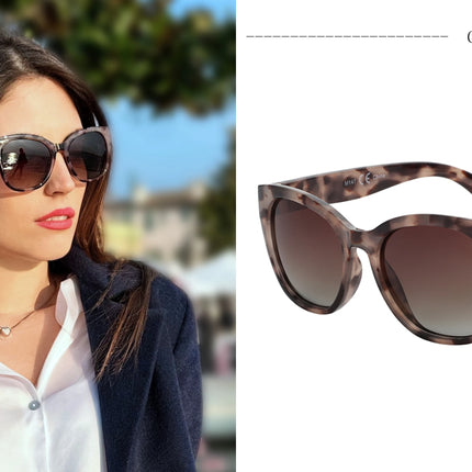 ZENOTTIC Fashion Cateye Polarized Sunglasses for Women - Oversized Sun Glasses UV400 Protection Retro Shades Designer Style